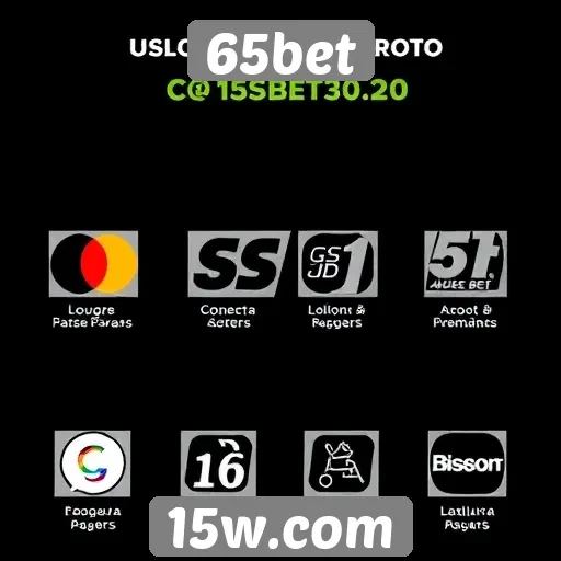 Métodos de pagamento aceitos no 65bet